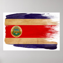Costa Rica Flag Posters