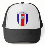 Costa Rica Flag Shield hats