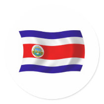 Costa Rica Flag Sticker by LivingFlags2 Costa Rica Flag Sticker