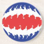 Costa Rica Gnarly Flag coasters