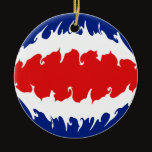 Costa Rica Gnarly Flag ornaments