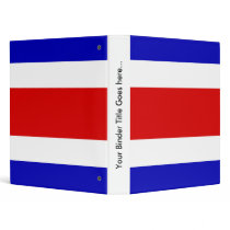 Costa Rica High quality Flag Vinyl Binders