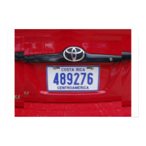 Costa Rica License Plate posters by seangrove Costa Rica License Plate posters