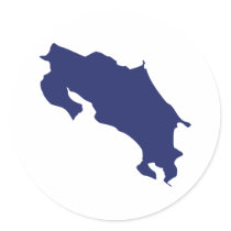 Costa Rica Map stickers by Thinkdifferent Costa Rica Map stickers