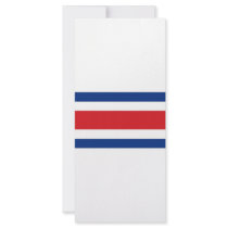 Costa Rica National Flag Rack Card Design