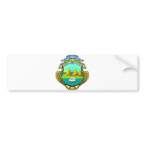 Costa Rica Official Coat Of Arms Heraldry Symbol Bumper Sticker