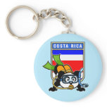 Costa Rica Scuba Diving Panda Keychain