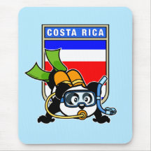 Costa Rica Scuba Diving Panda Mouse Mat