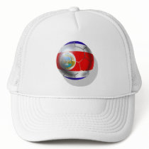 Costa Rica soccer team ball hats by SoccerJersey Costa Rica soccer team ball hats