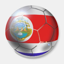 Costa Rica soccer team ball Magnets