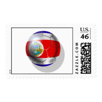 Costa Rica soccer team ball postage by SoccerJersey Costa Rica soccer team ball postage