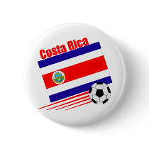 Costa Rica Soccer Team Pinback Buttons button