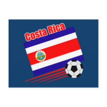 Costa Rica Soccer Team Postcard postcard