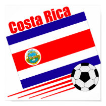 Costa Rica Soccer Team Print print