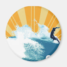 Costa Rica Surf Fridge Magnet