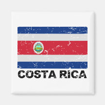 Costa Rica Vintage Flag Refrigerator Magnet