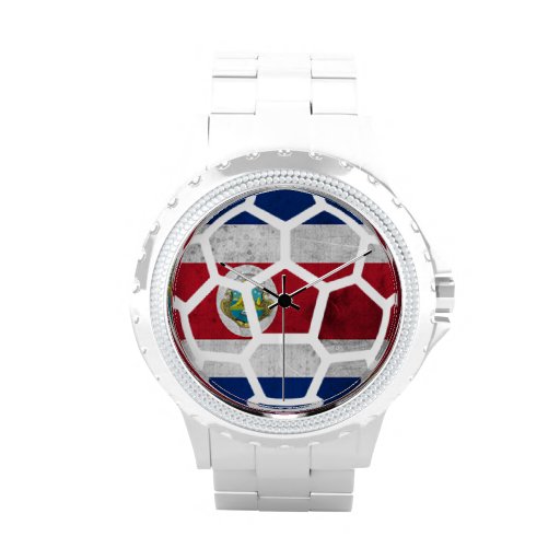 Costa Rica Rhinestone with White Enamel Watch