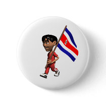 Costa Rican Boy buttons by worldtees Costa Rican Boy buttons