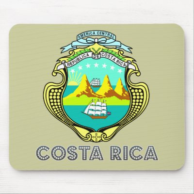 Costa Rican Emblem Mouse Mat by FlagStore