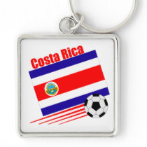 Costa Rican Soccer Team Key Chains keychain