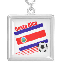 Costa Rican Soccer Team Pendant necklace