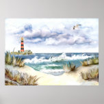 "Costa y faro" Posters
