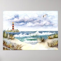"Costa y faro" Posters