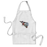 standard_apron - A Costa's Hummingbird hovers just beyond a bird feeder that's been attached to your window. A neat painting with a new way to look at hummingbirds: Sizes  Available colors: white