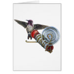 0 - A Costa's Hummingbird hovers just beyond a bird feeder that's been attached to your window. A neat painting with a new way to look at hummingbirds: Sizes  Available colors: 0