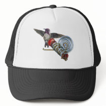 Costas Hummingbird at the Bird Feeder Trucker Hats