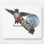 standard_mousepad - A Costa's Hummingbird hovers just beyond a bird feeder that's been attached to your window. A neat painting with a new way to look at hummingbirds: Sizes  Available colors: 0