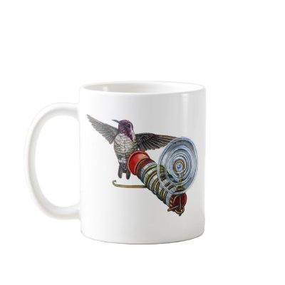 Costas Hummingbird at the Bird Feeder Mug by tshirtdart