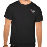 basic_dark_tshirt - A Costa's Hummingbird hovers just beyond a bird feeder that's been attached to your window. A neat painting with a new way to look at hummingbirds: Sizes s,m,l,xl Available colors: black