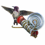 kids_basic_dark_tshirt - A Costa's Hummingbird hovers just beyond a bird feeder that's been attached to your window. A neat painting with a new way to look at hummingbirds: Sizes s,m,l,xl Available colors: black