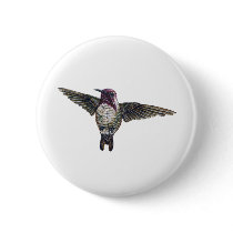 Costa's Hummingbird buttons
