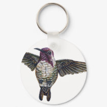 Costa's Hummingbird keychains by tshirtdart Costa's Hummingbird keychains