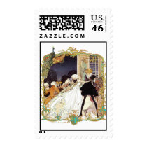 Costume Ball & Peacock Postage Stamps