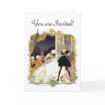 Costume Ball Vintage Style Art Design Greeting Cards