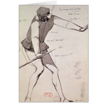 Costume design for an Acrobat Greeting Cards