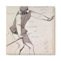 Costume design for an Acrobat Refrigerator Magnets