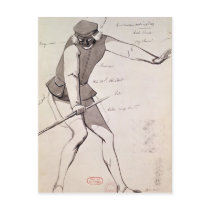 Costume design for an Acrobat Postcard