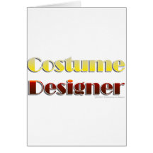 Costume Designer (Text Only) Card