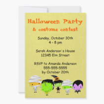 Costume Fun Halloween Invitation invitations