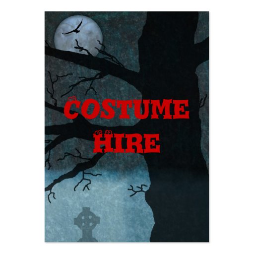 Costume Hire Business Card (front side)