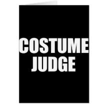 COSTUME JUDGE CARD