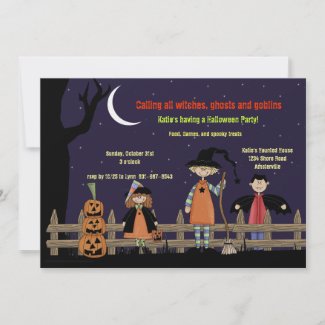 Costume Kids Invitation invitation