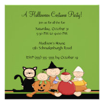 Costume Party Halloween Party Invitation