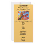 Costume Party Invitations Cards Autumn Leaves Photo Cards
