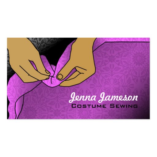 Costume Sewing Business Cards (front side)