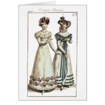 Costumes Parisiens 1821 Fashion Plate cards